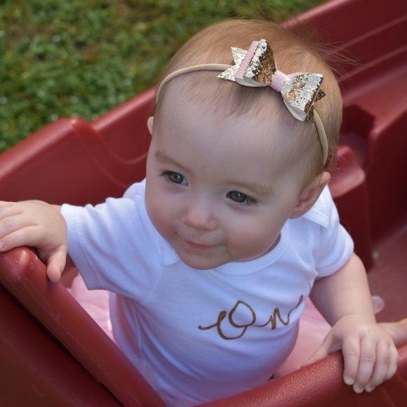 🌟HP❤️Handmade Christmas Baby Bow Headband Set ❤️ - Picture 5 of 5
